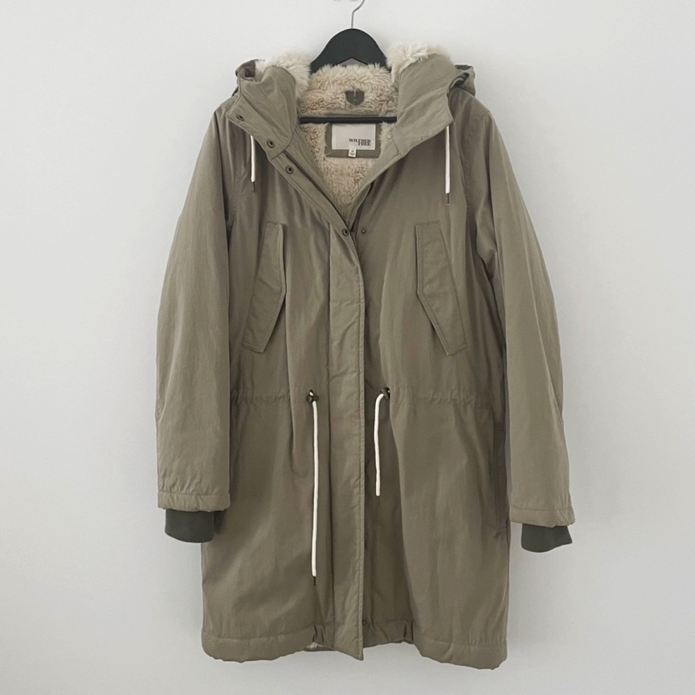 ARITIZIA WILFRED FREE Fur Lined Parka with Hood